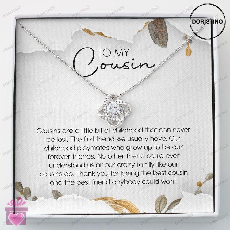 Cousin Necklace Gift For Cousin  Cousin Necklace  Love Knot Necklace Doristino Limited Edition Necklace